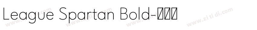 League Spartan Bold字体转换